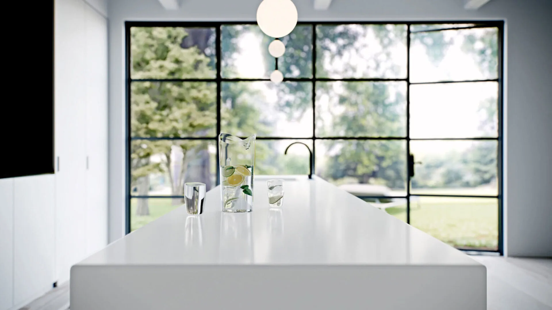 Additional image of Caesarstone Vivid White Quartz countertops