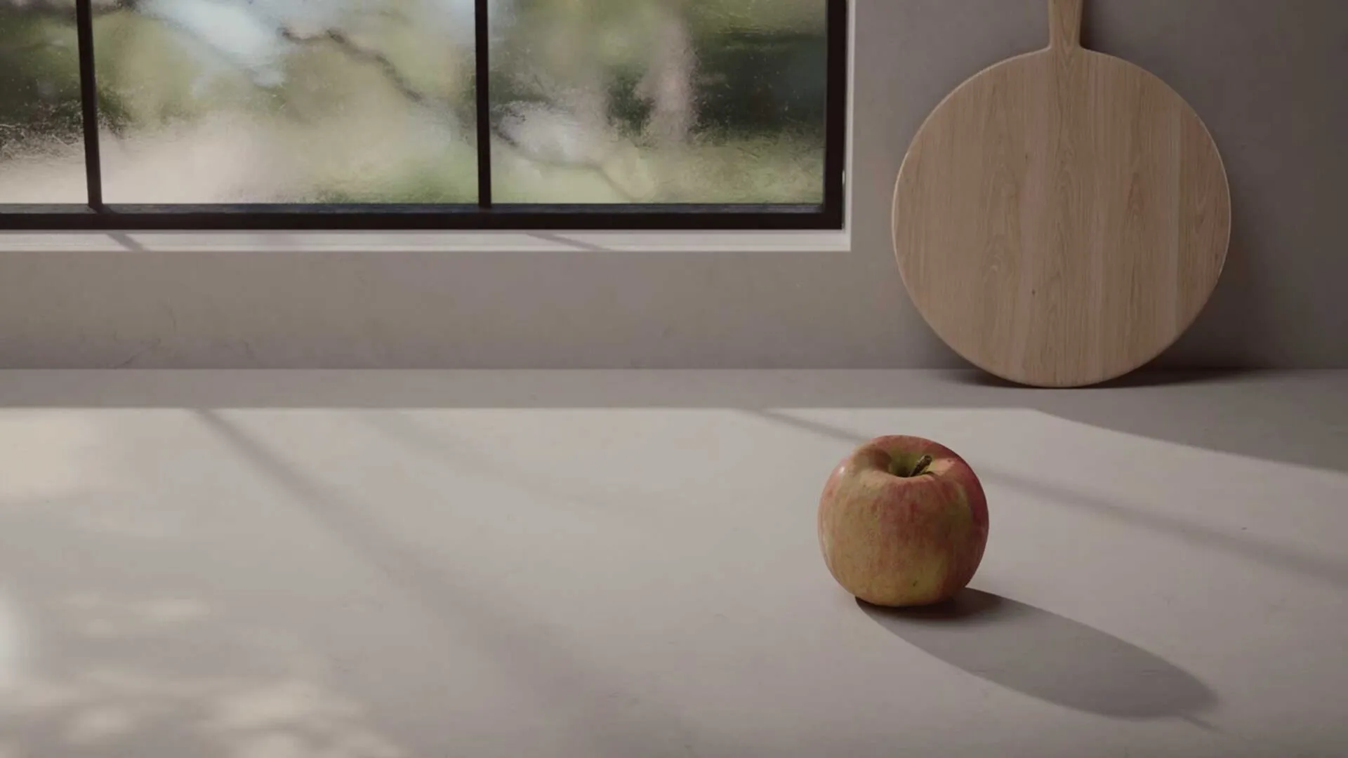 Image of installed Caesarstone Wyndigo Quartz countertops