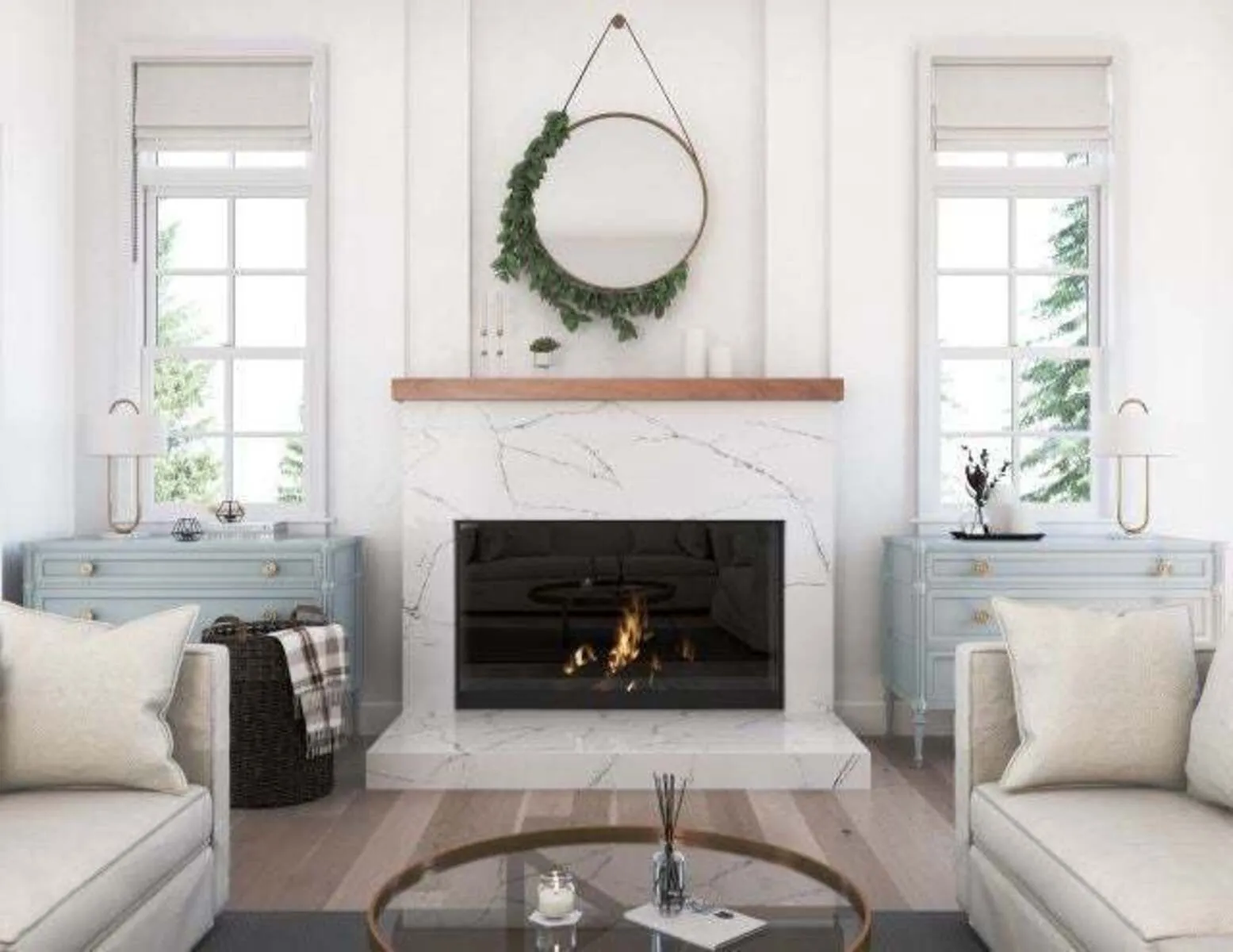 Additional image of Cambria Archdale White Quartz countertops