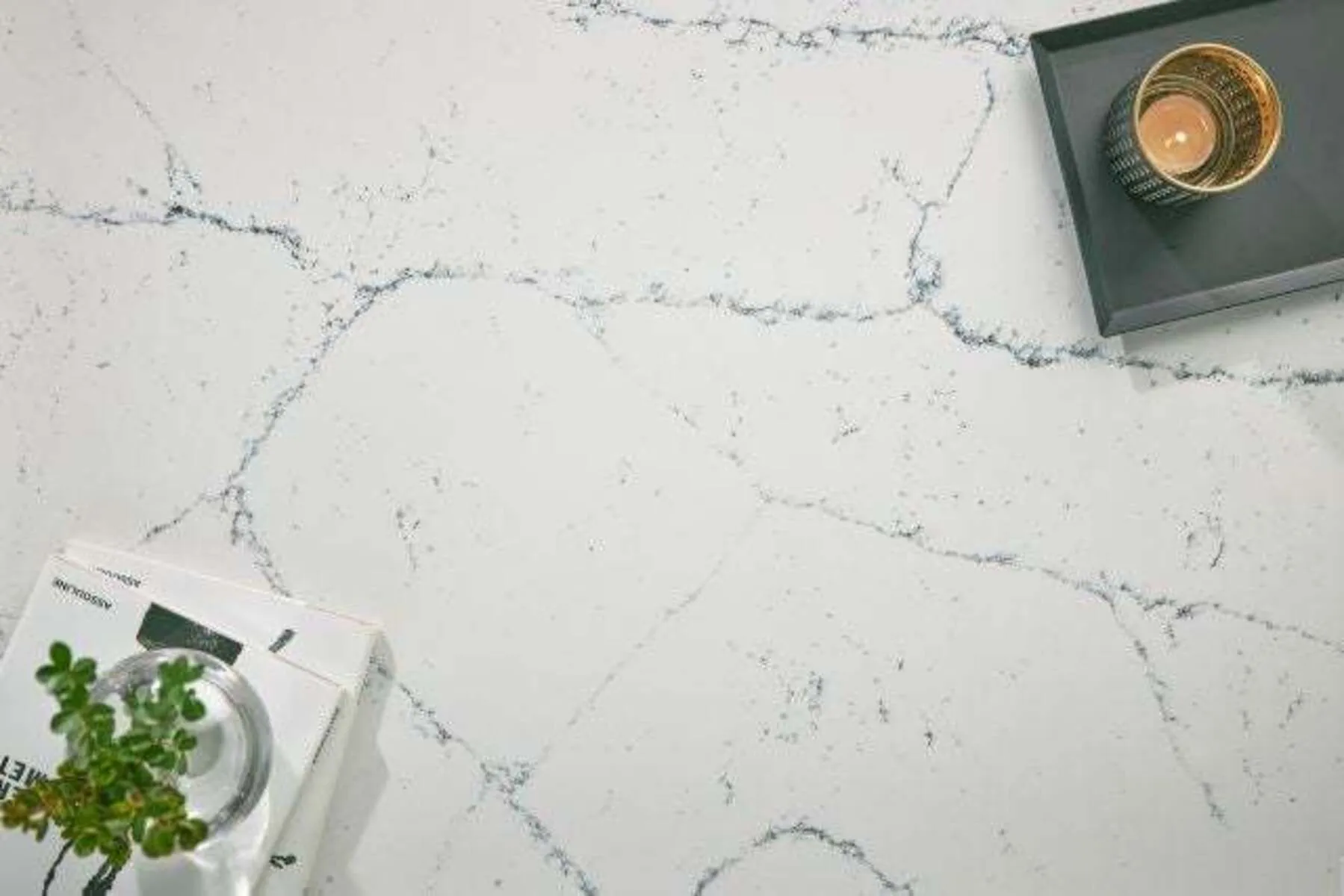 Additional image of Cambria Archdale White Quartz countertops