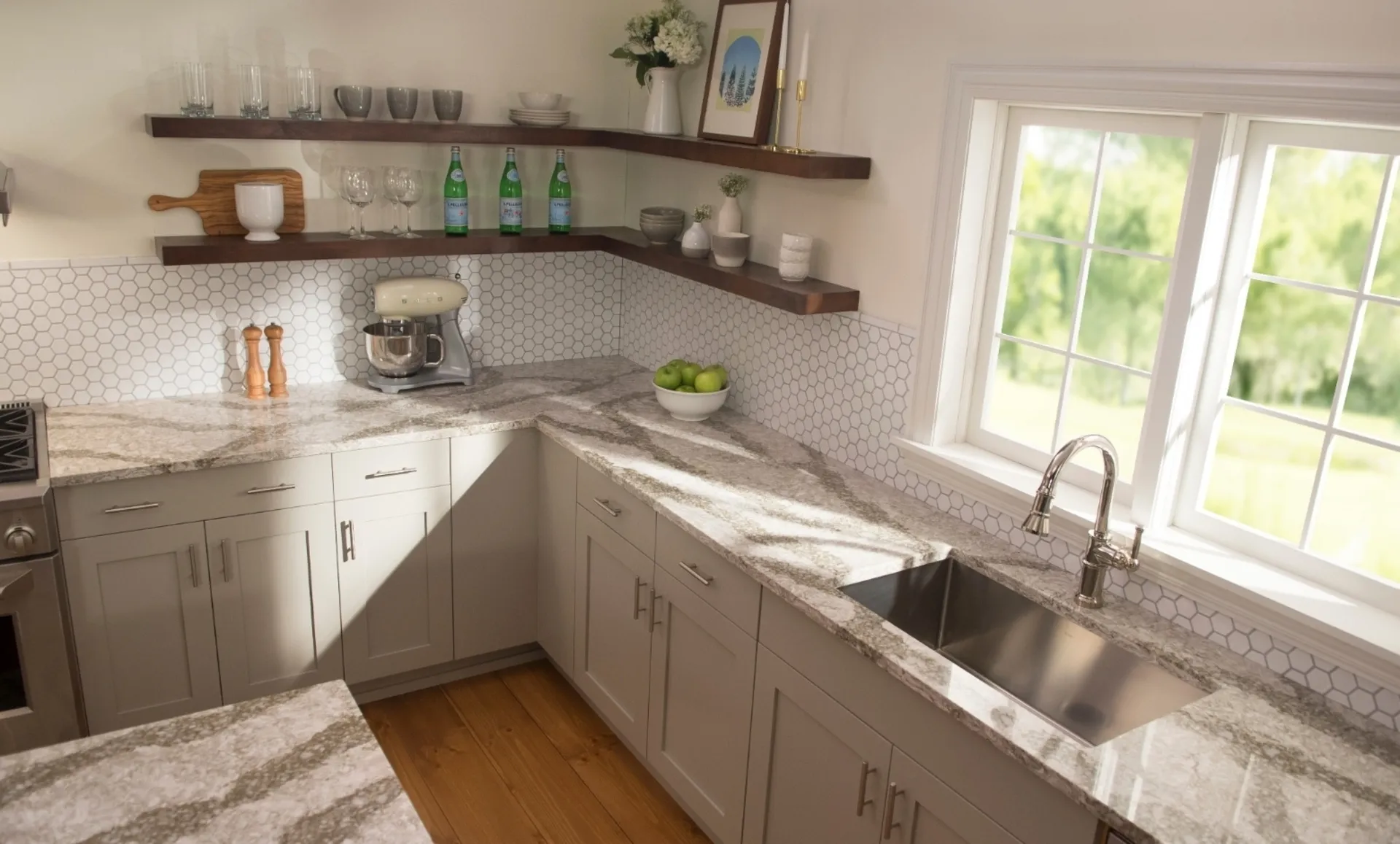 Additional image of Cambria Beaumont Grey Quartz countertops