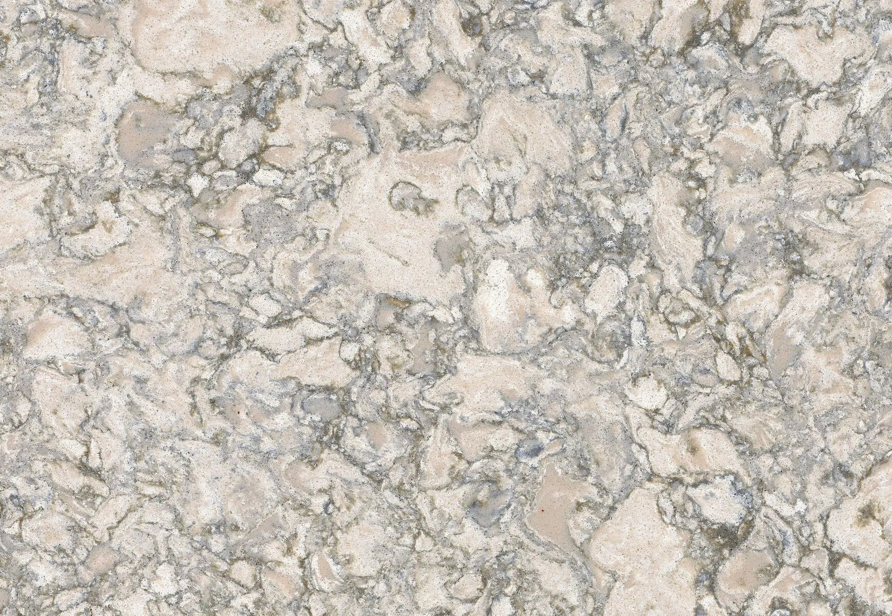 Closeup image of Cambria Berwyn Grey Quartz countertop slab