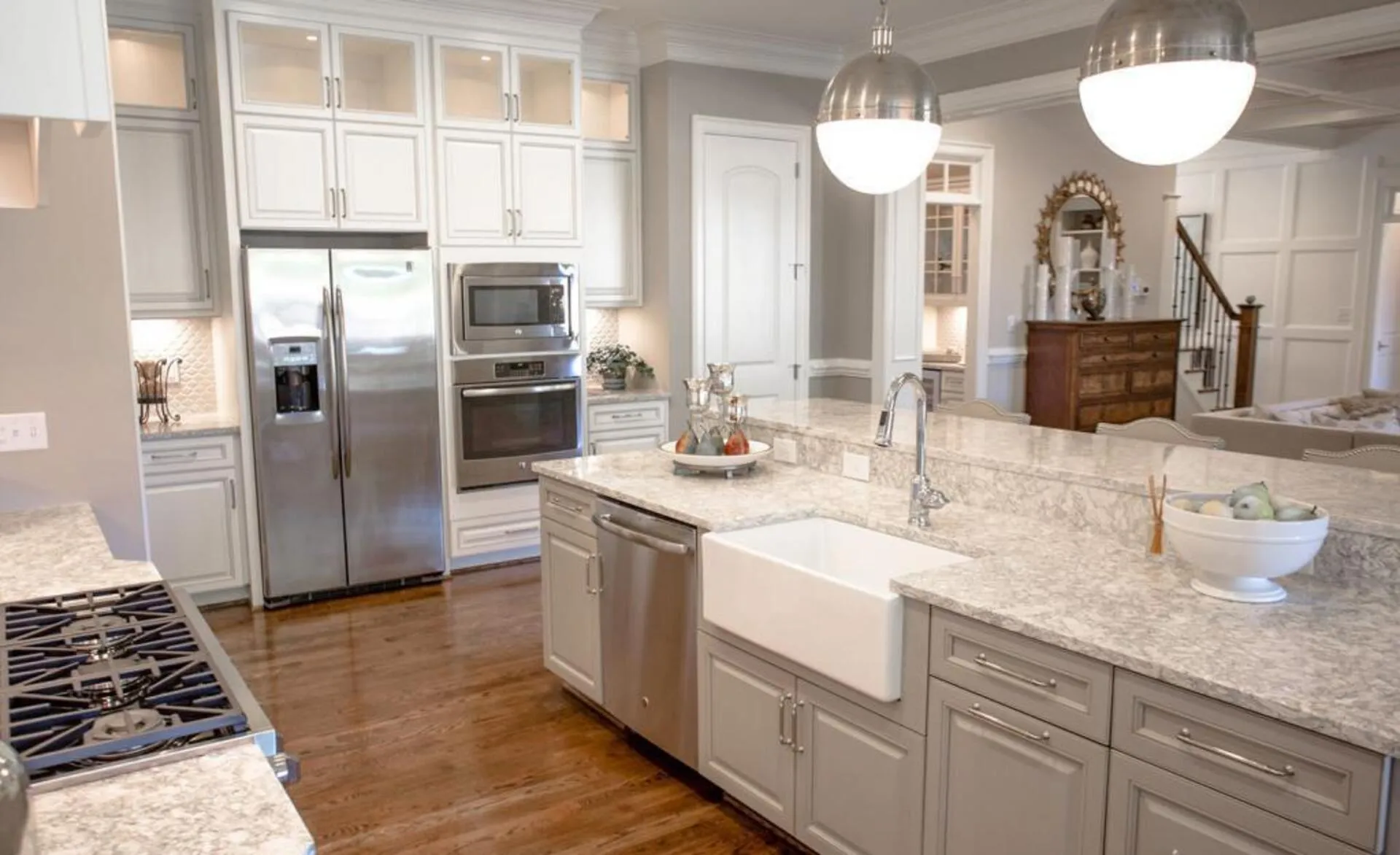 Additional image of Cambria Berwyn Grey Quartz countertops