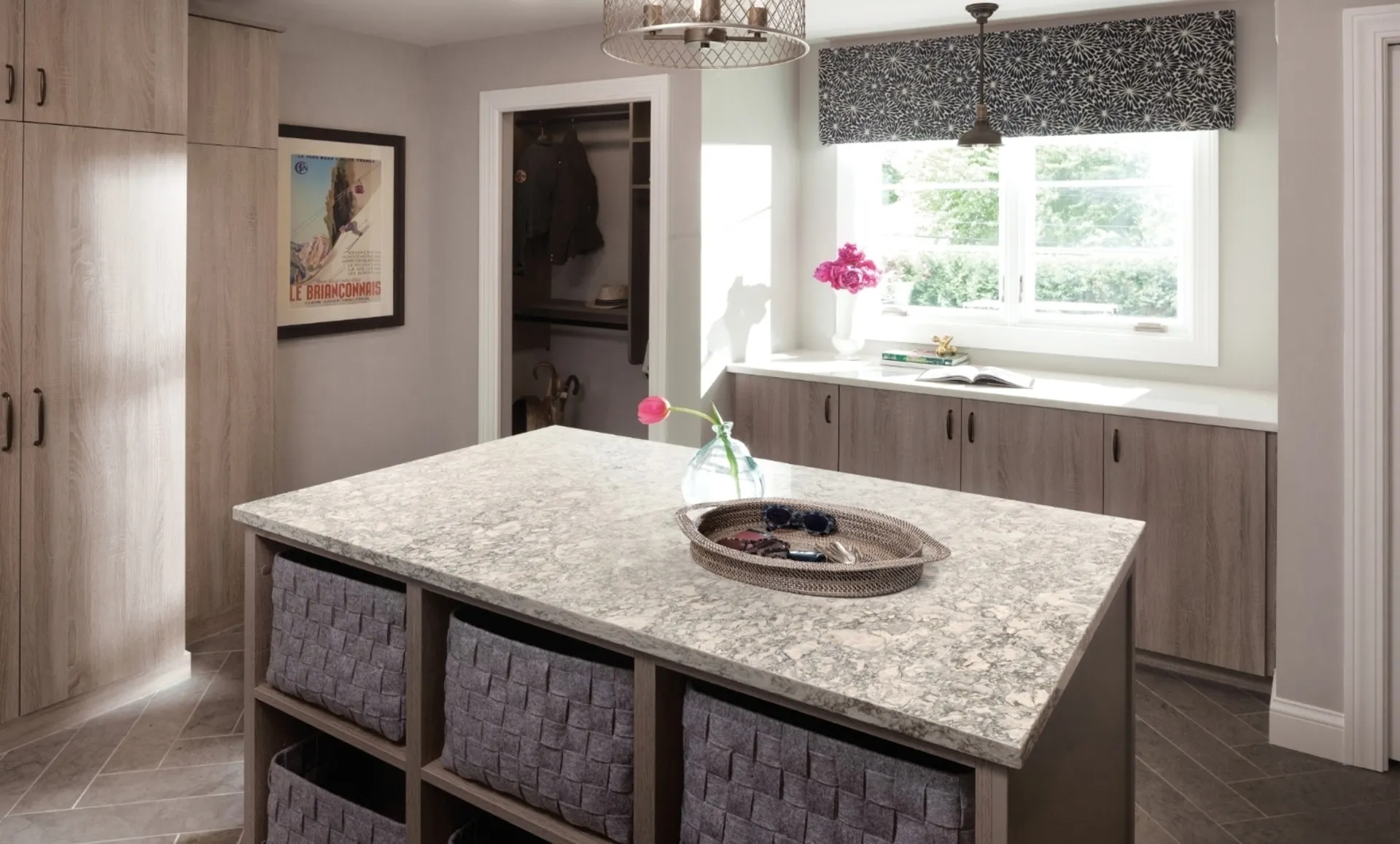 Additional image of Cambria Berwyn Grey Quartz countertops