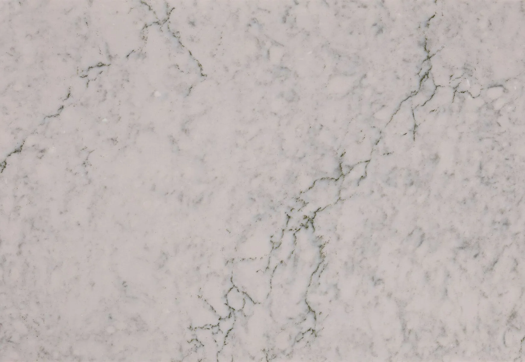 Closeup image of Cambria Bridport Grey Quartz countertop slab