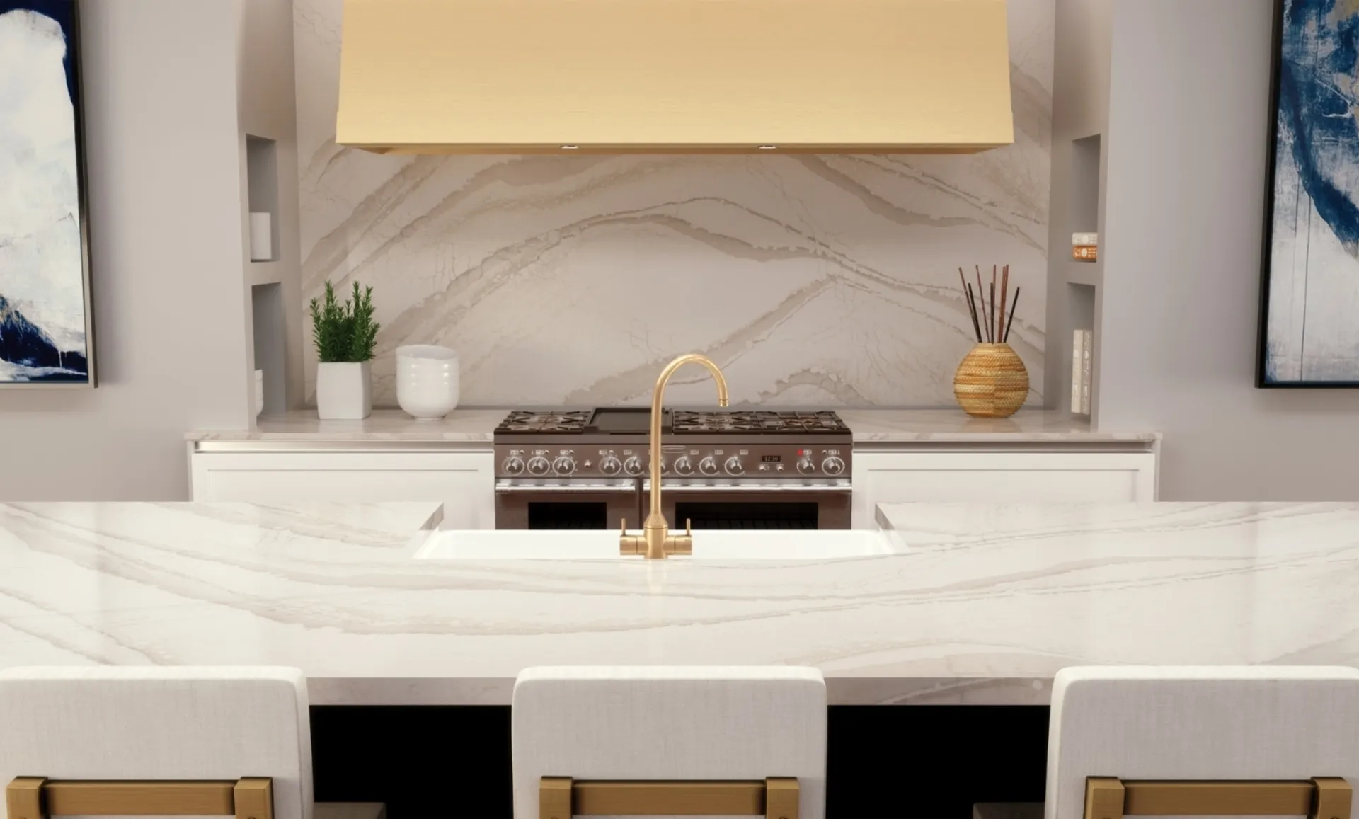Additional image of Cambria Brittanicca Quartz countertops
