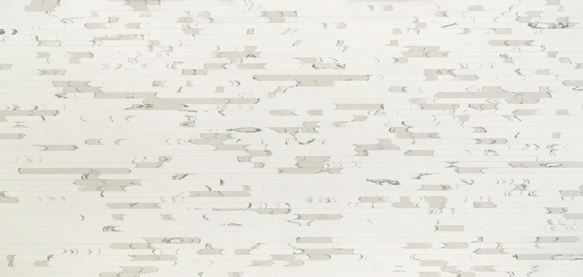 Image of Cambria Brittanicca Block White Quartz countertop slab