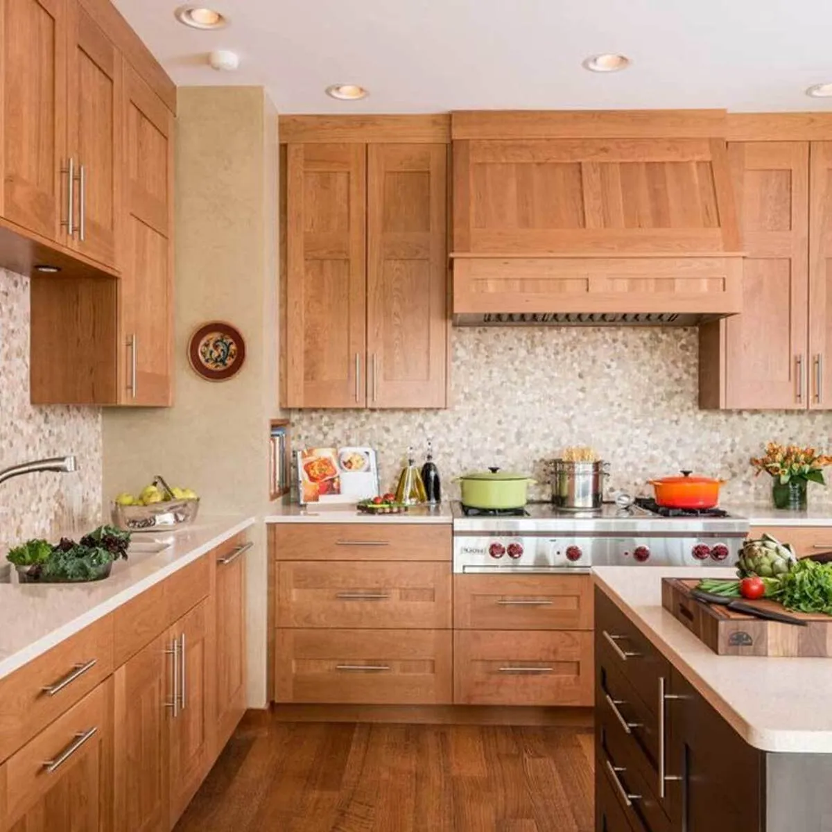 Additional image of Cambria Cardiff Cream Brown Quartz countertops