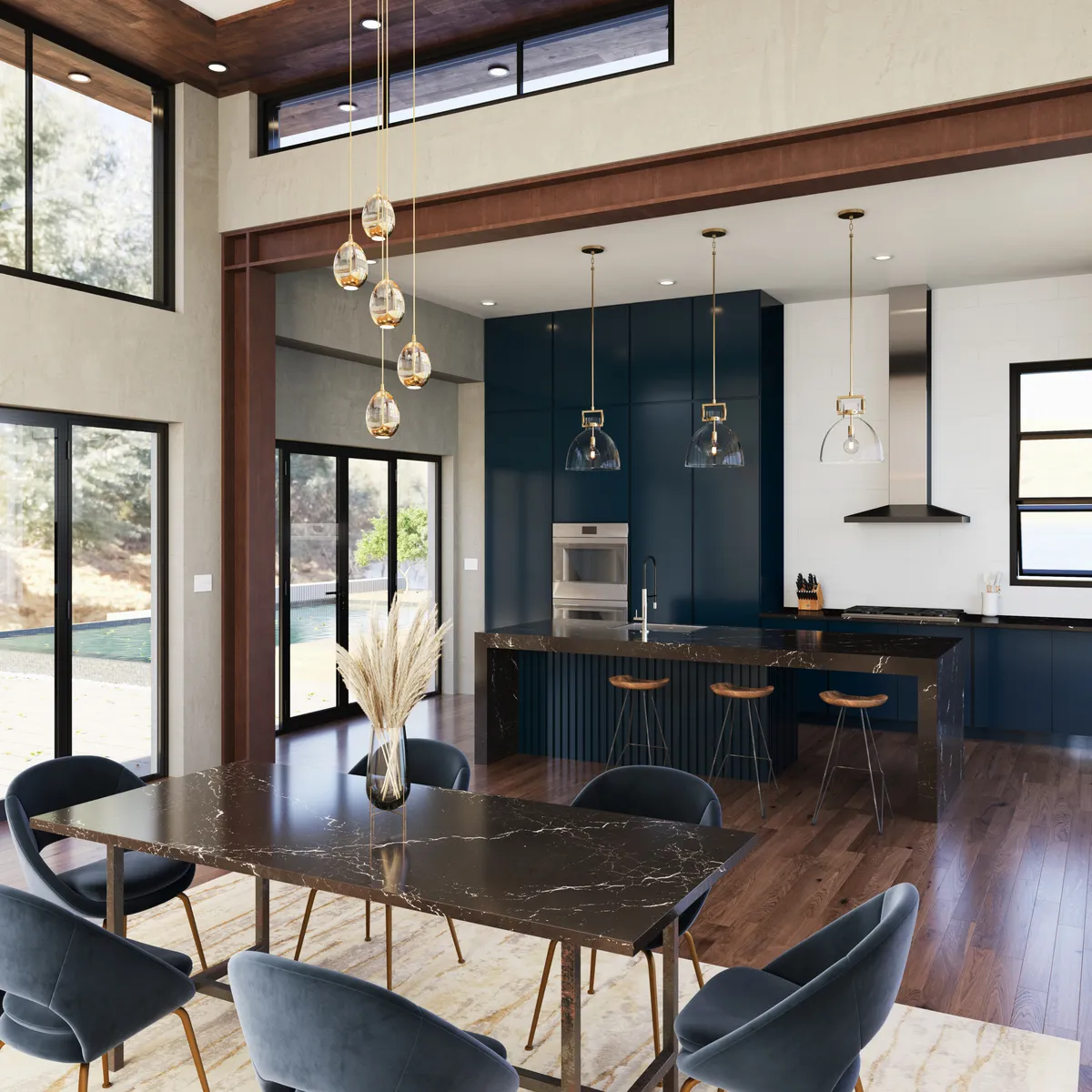 Image of installed Cambria Delamere Grey Quartz countertops