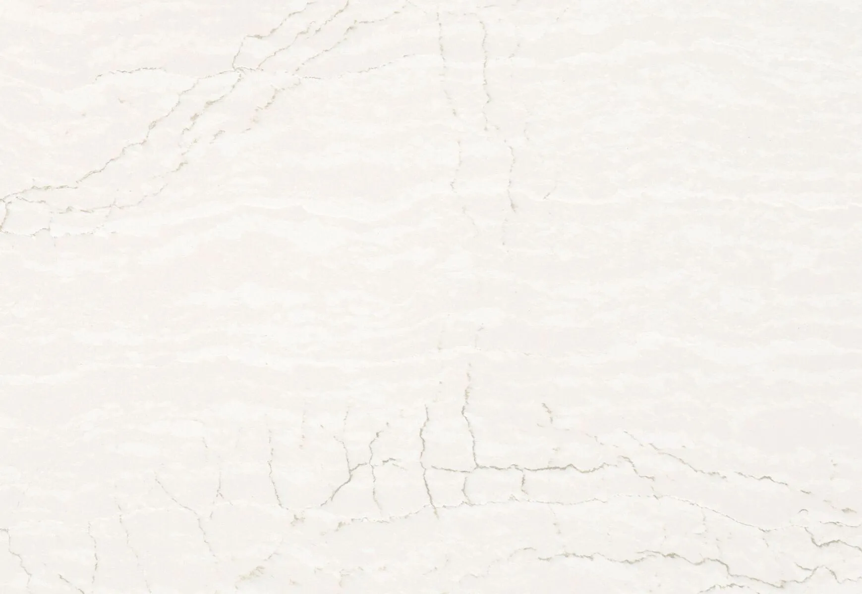 Closeup image of Cambria Delgatie White Quartz countertop slab
