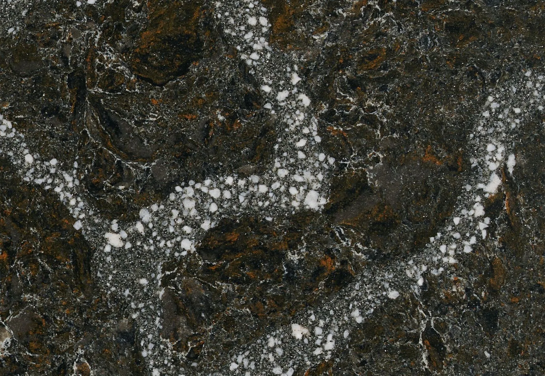 Closeup image of Cambria Ellesmere Quartz countertop slab