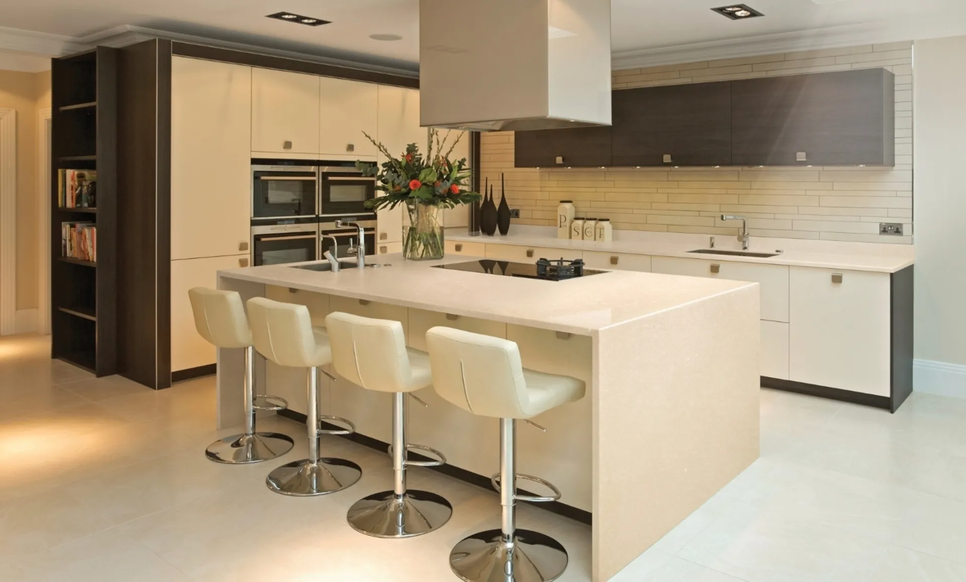 Additional image of Cambria Fairbourne Brown Quartz countertops