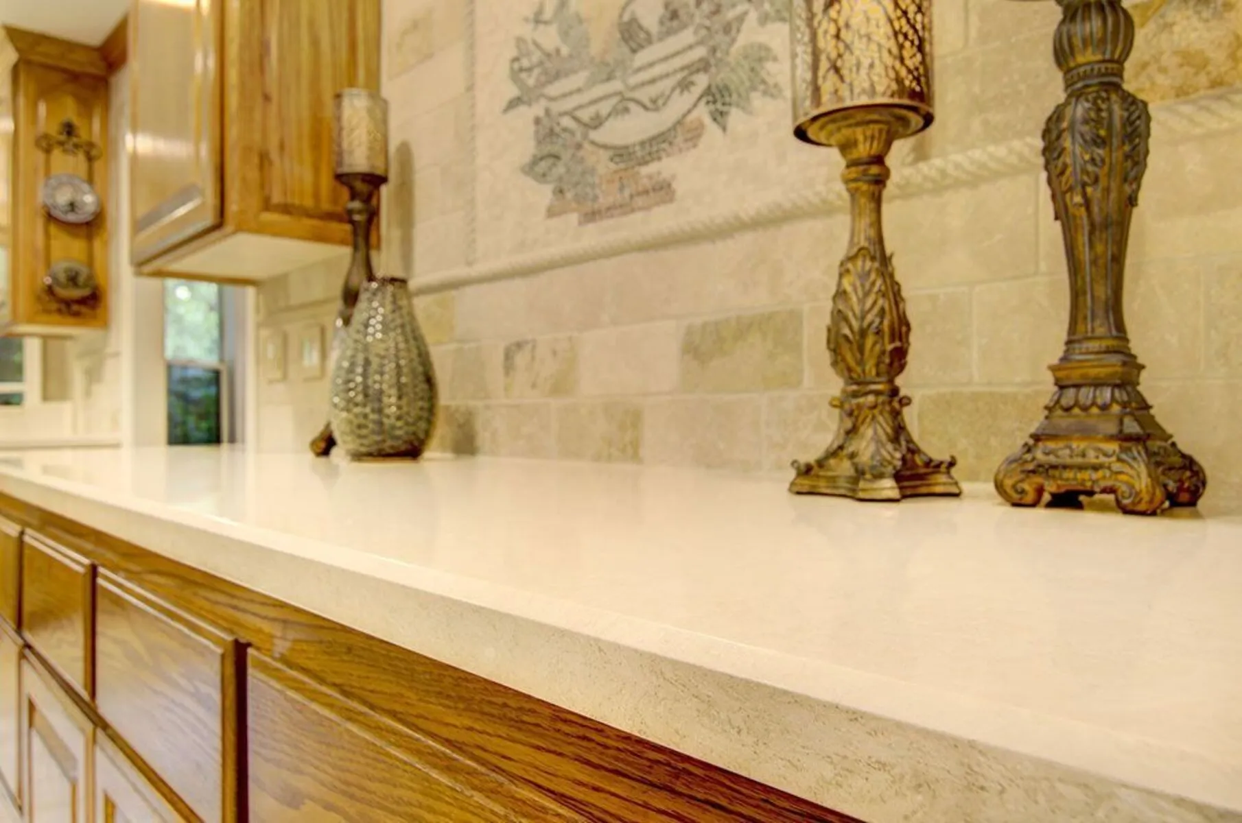 Additional image of Cambria Fairbourne Brown Quartz countertops