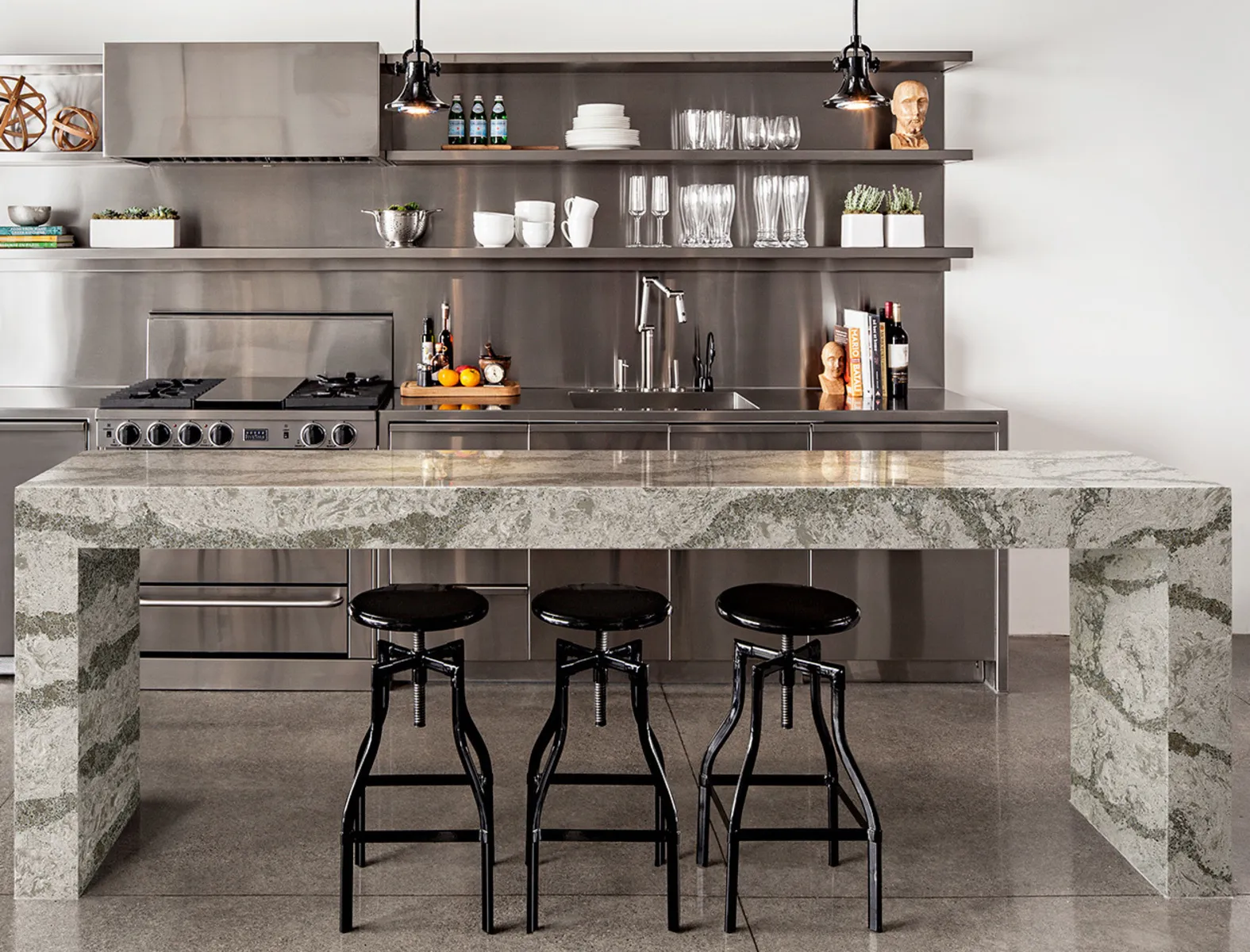Additional image of Cambria Galloway Grey Quartz countertops