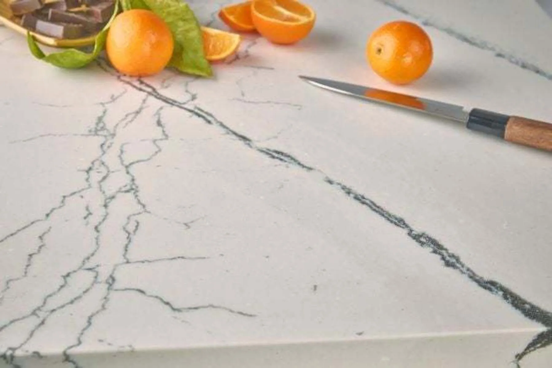 Additional image of Cambria Gladstone White Quartz countertops