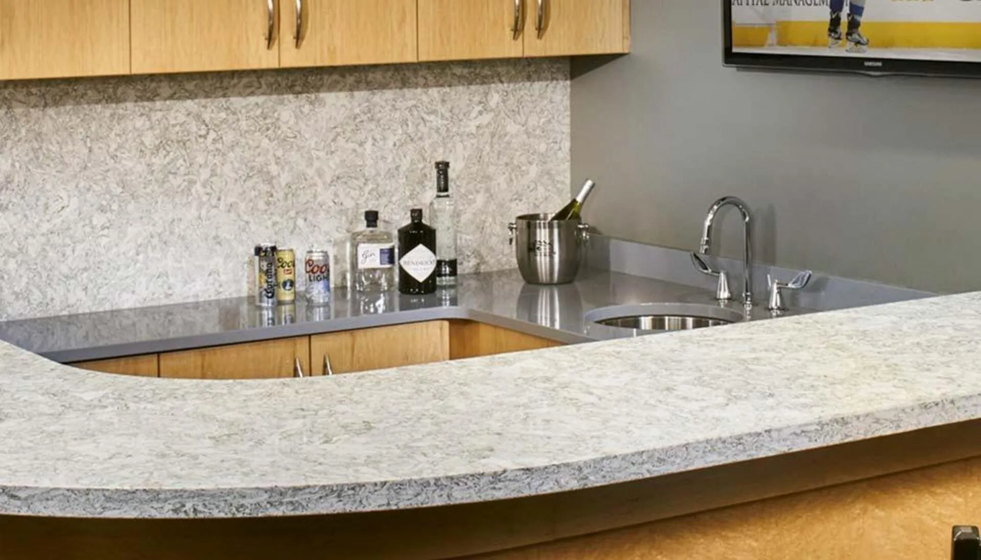 Additional image of Cambria Greystone Quartz countertops