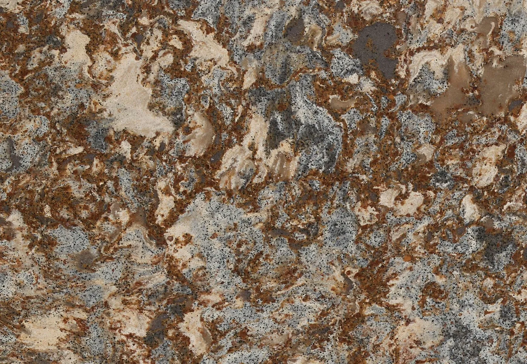 Closeup image of Cambria Havergate Quartz countertop slab