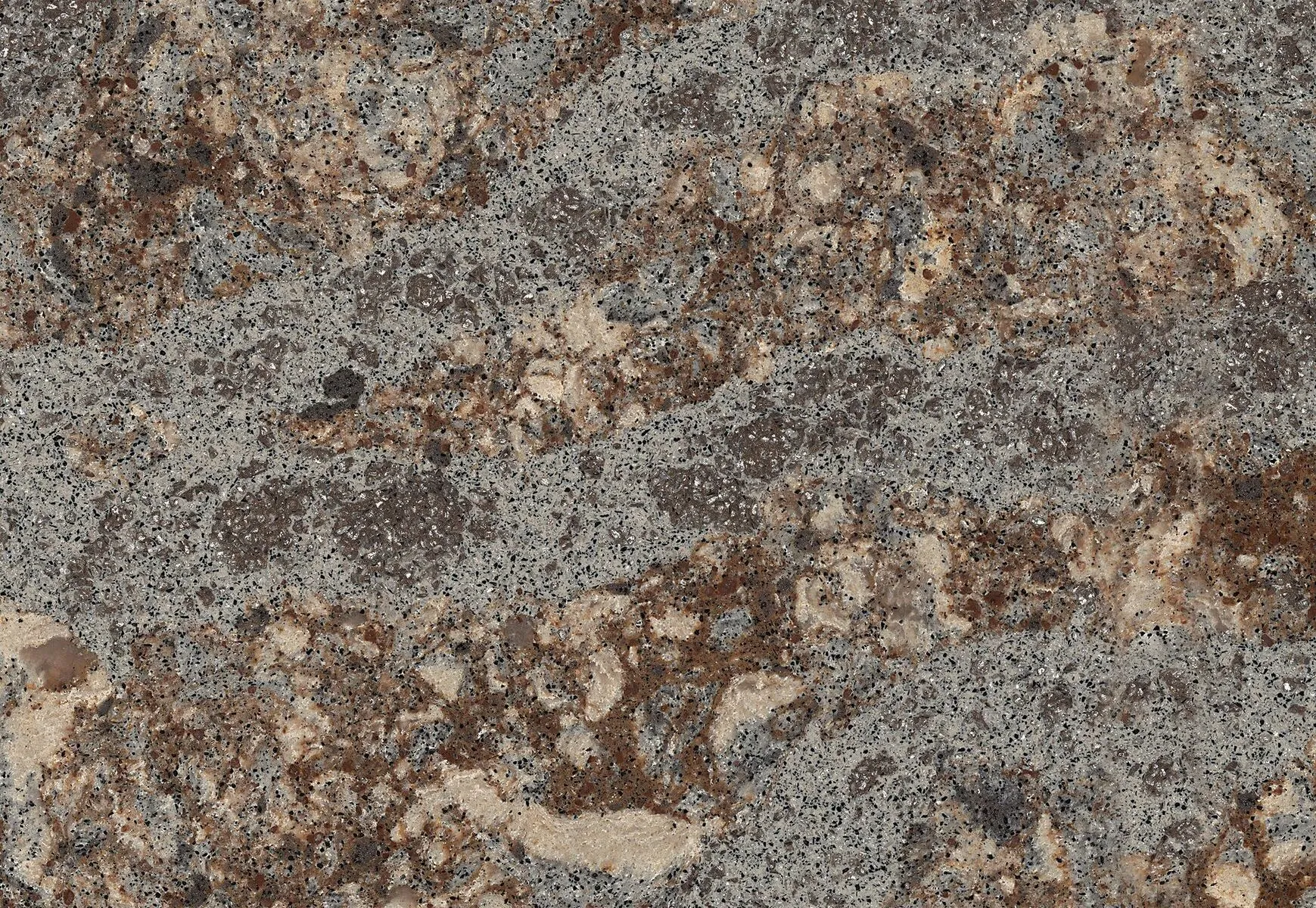 Closeup image of Cambria Helmsley Quartz countertop slab