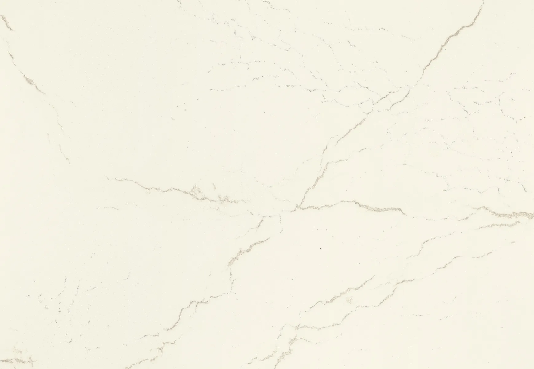 Closeup image of Cambria Inverness Frost Quartz countertop slab