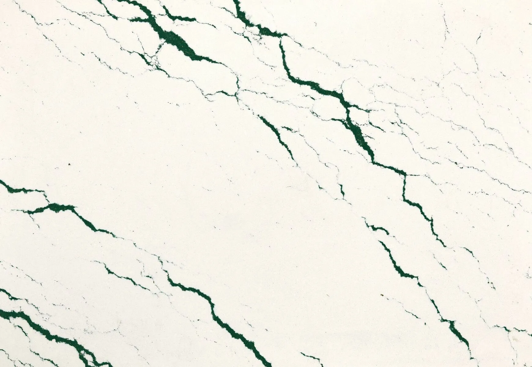 Closeup image of Cambria Ivybridge White Quartz countertop slab