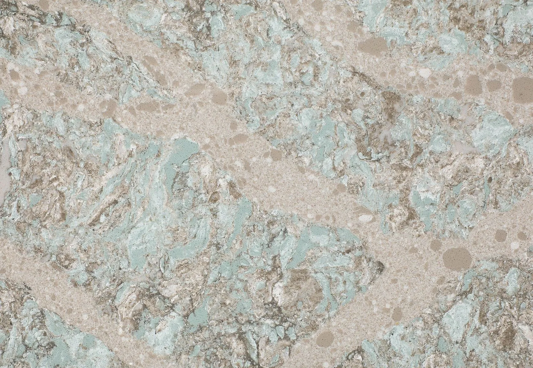 Closeup image of Cambria Kelvingrove Grey Quartz countertop slab