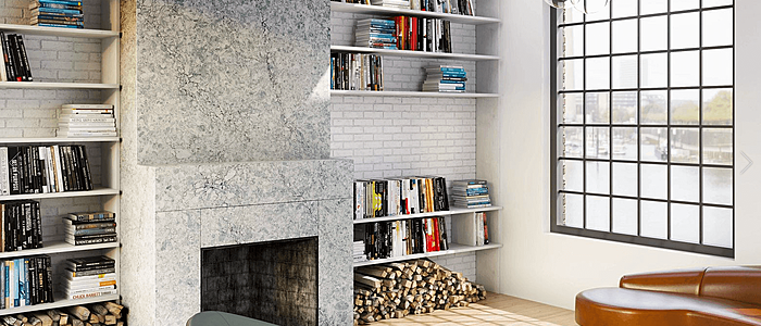 Additional image of Cambria Kendal Grey Quartz countertops