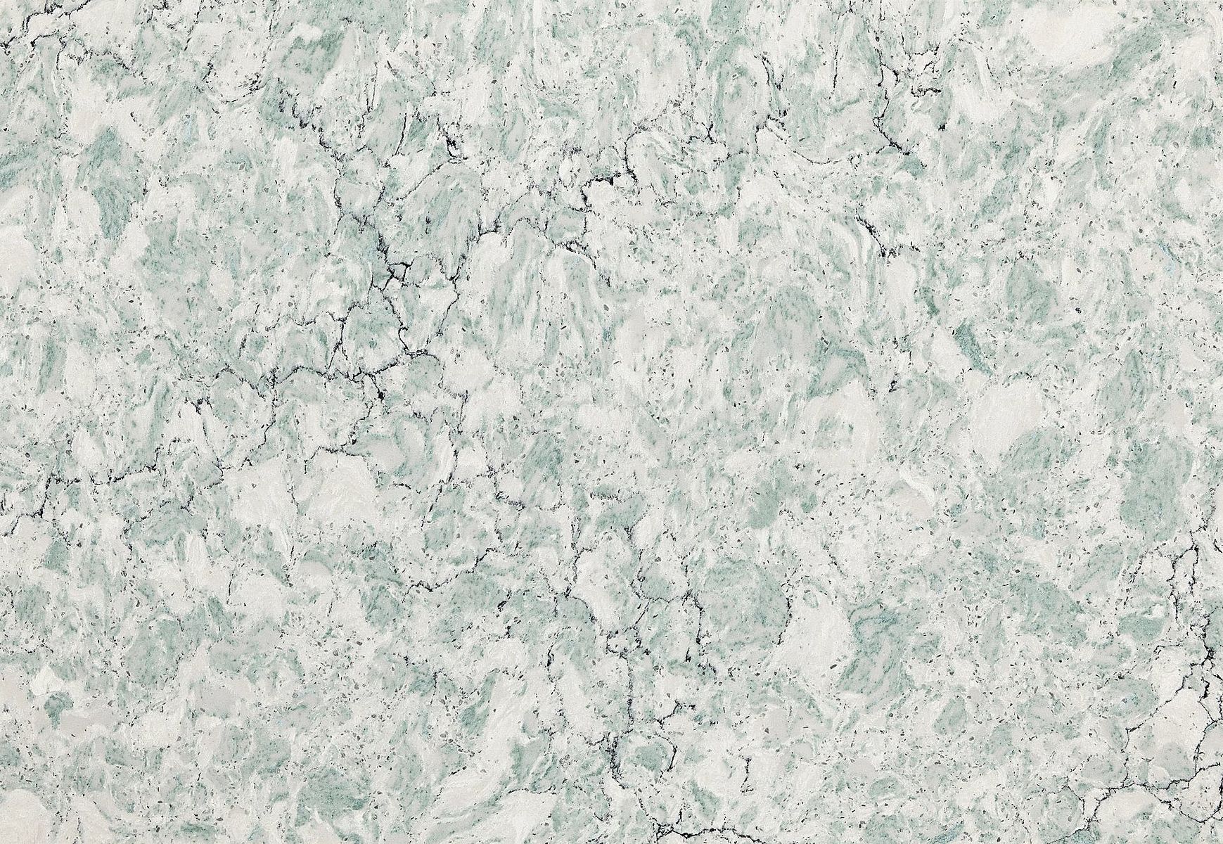Closeup image of Cambria Kendal Grey Quartz countertop slab