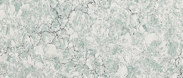 Closeup image of Cambria Kendal Grey Quartz countertop slab