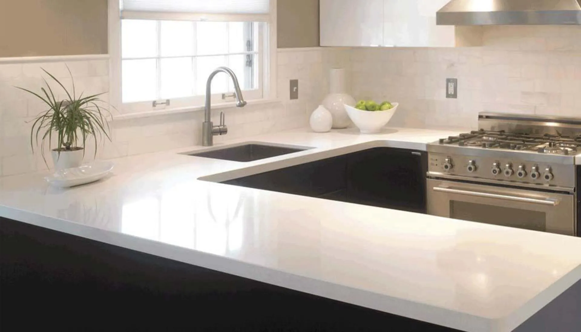 Additional image of Cambria Kirkstead White Quartz countertops