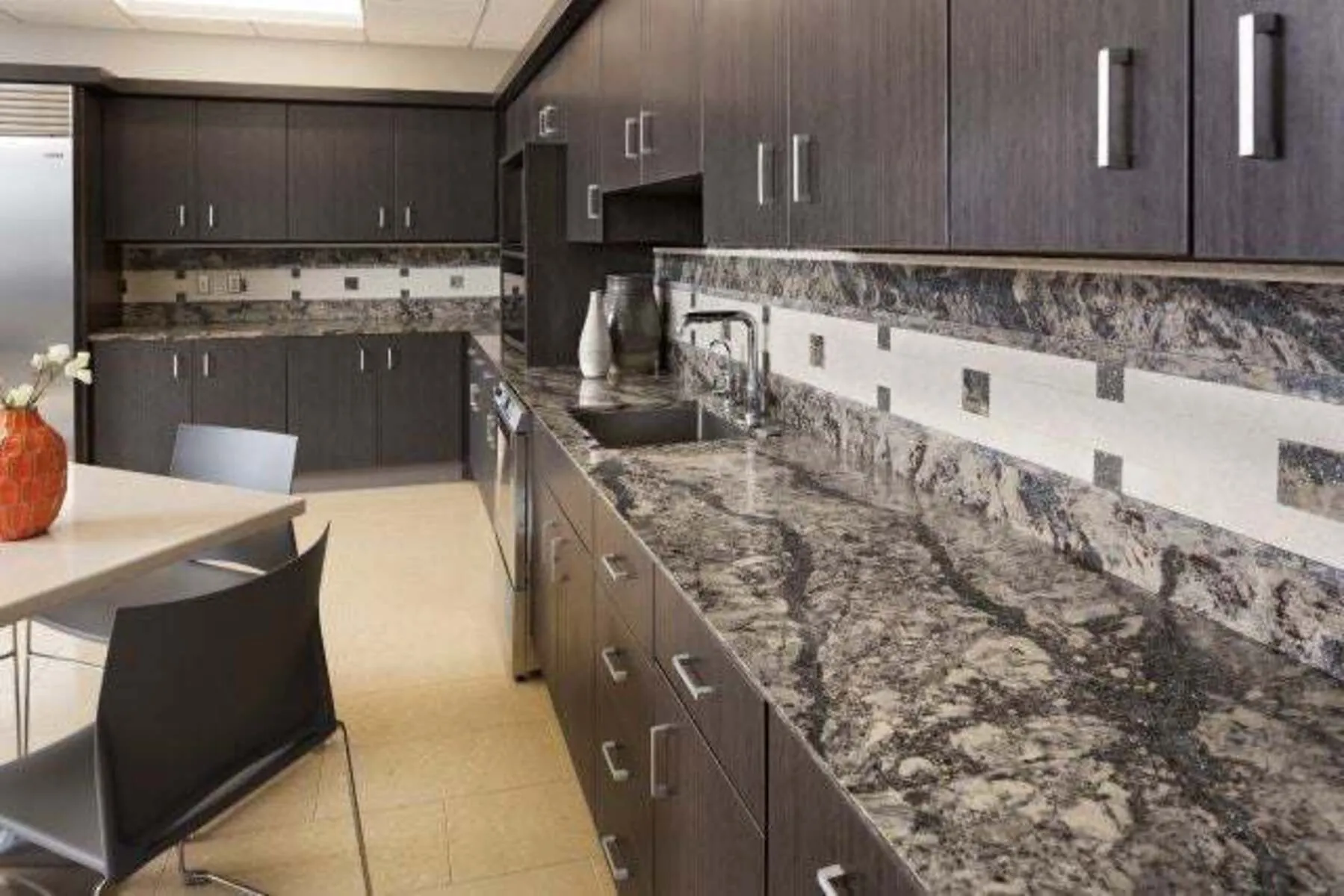 Additional image of Cambria Langdon Brown Quartz countertops