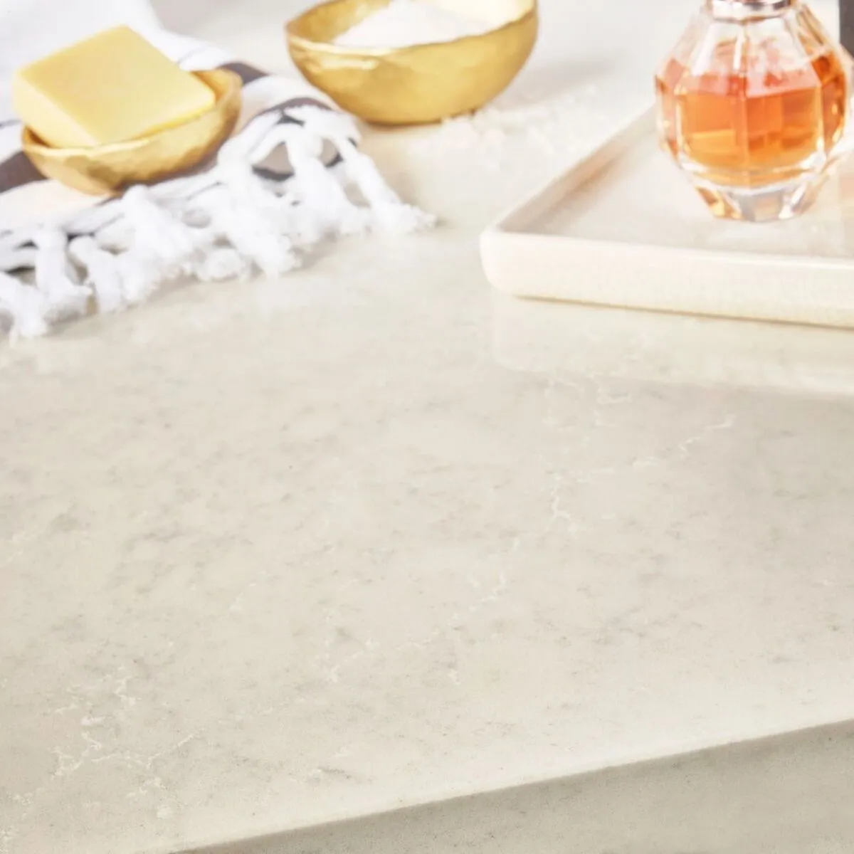 Additional image of Cambria Malvern White Quartz countertops