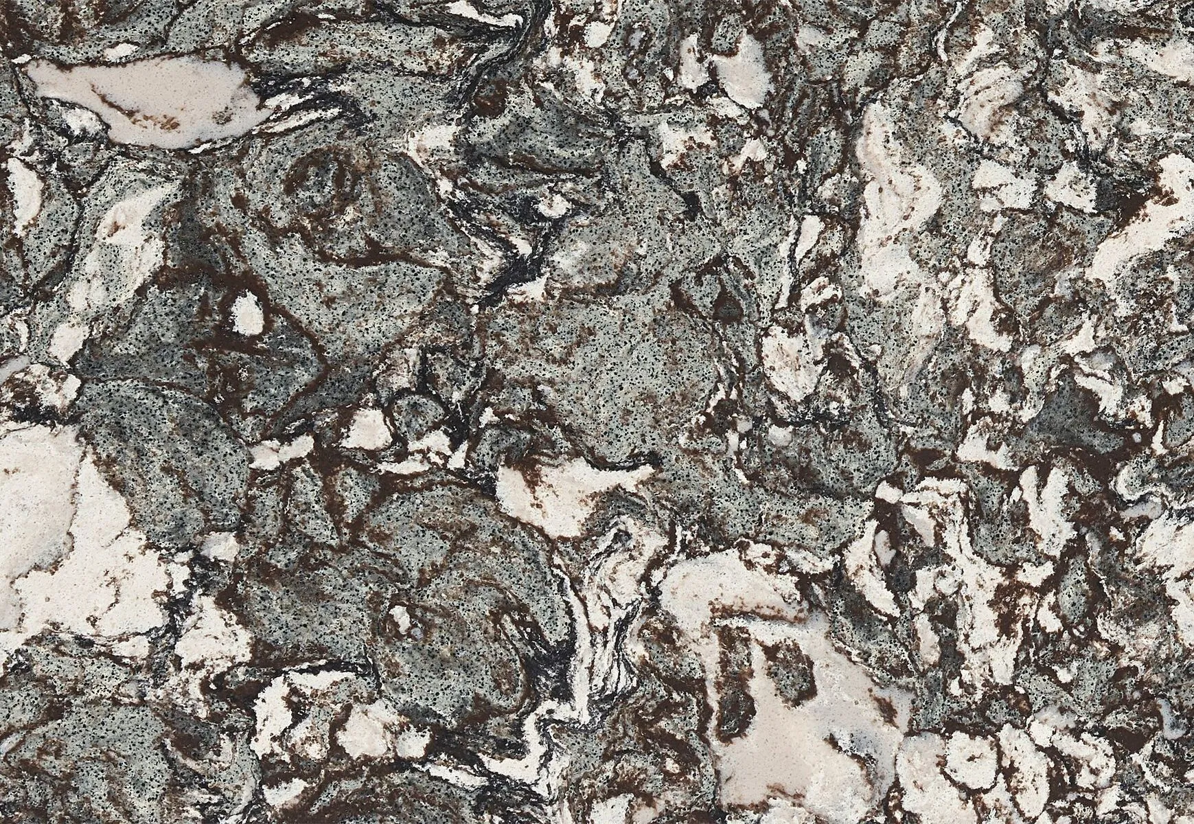 Closeup image of Cambria Marwell Quartz countertop slab