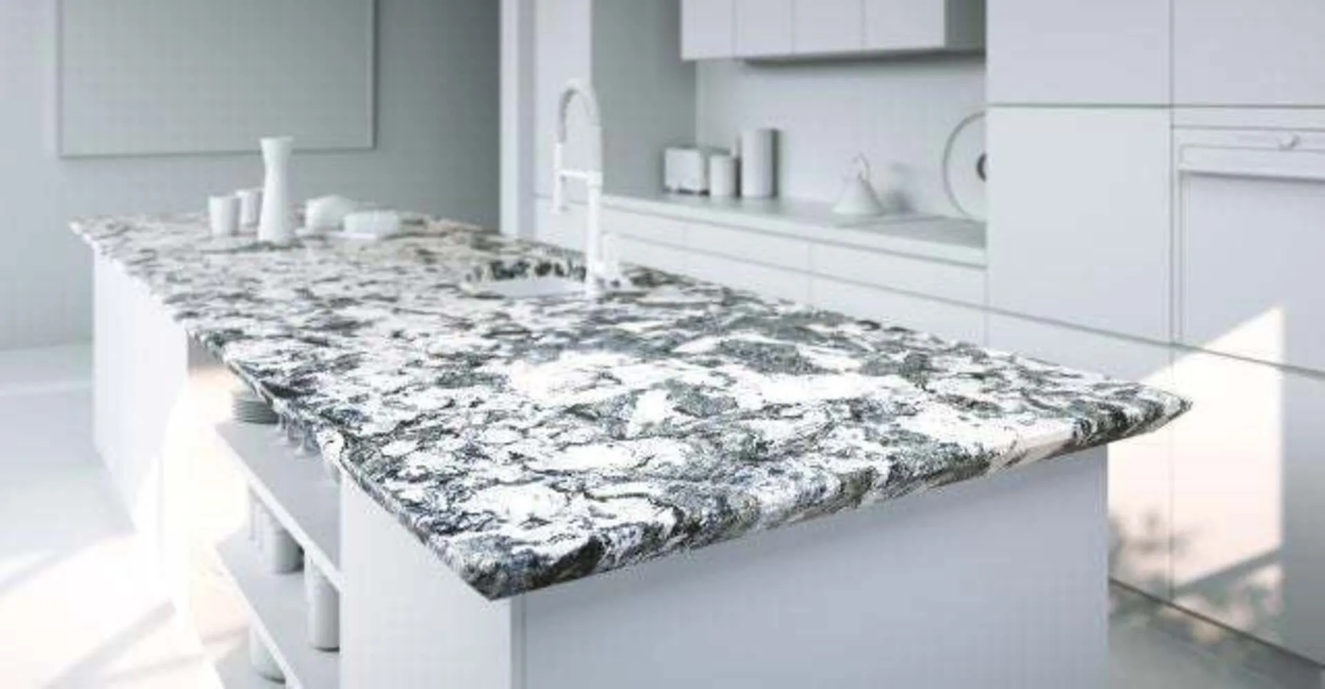 Additional image of Cambria Mayfair Grey Quartz countertops