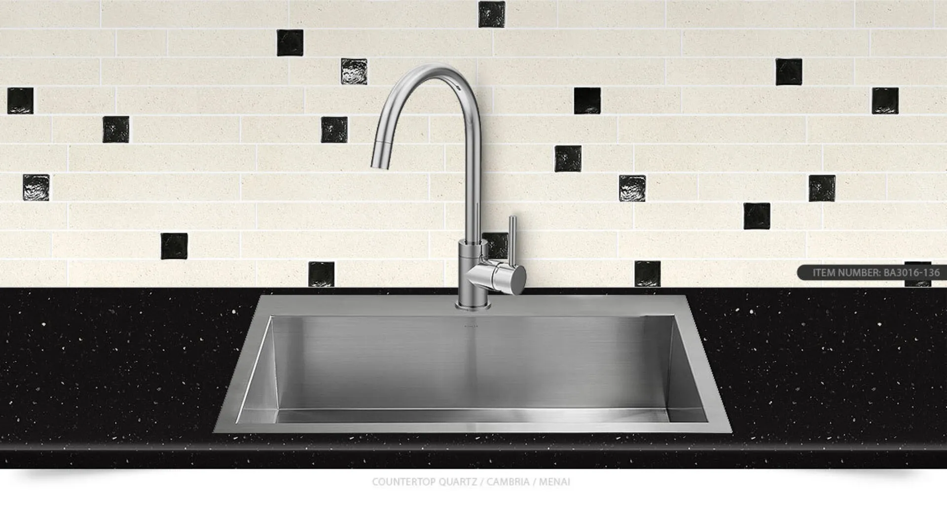 Additional image of Cambria Menai Quartz countertops