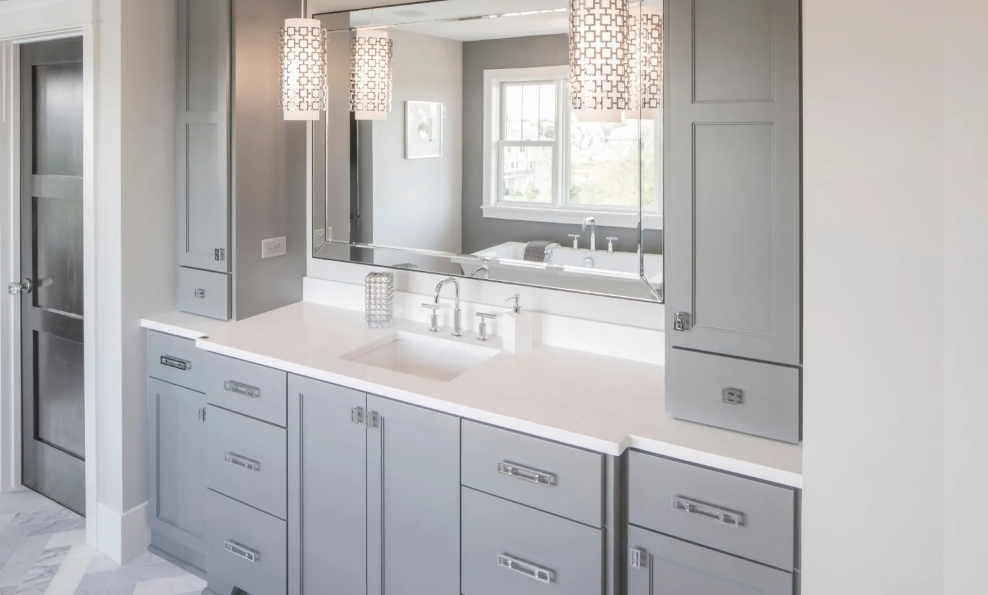 Additional image of Cambria Newport White Quartz countertops
