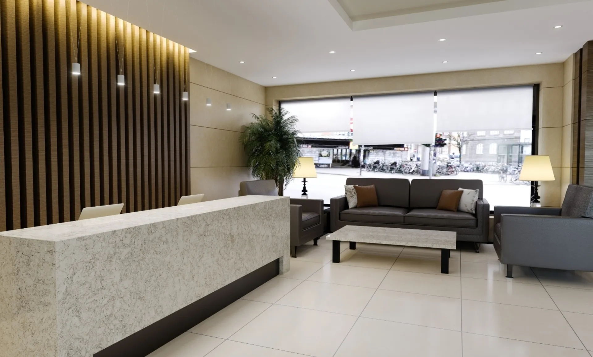 Additional image of Cambria Pendle Hill White Quartz countertops