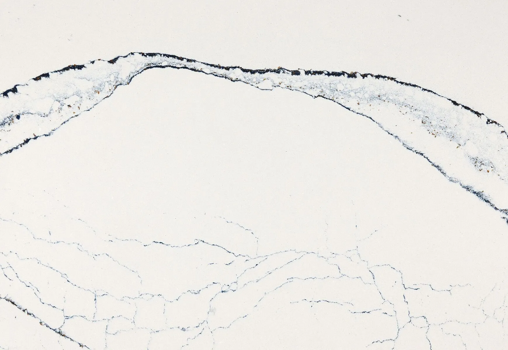 Closeup image of Cambria Portrush Quartz countertop slab