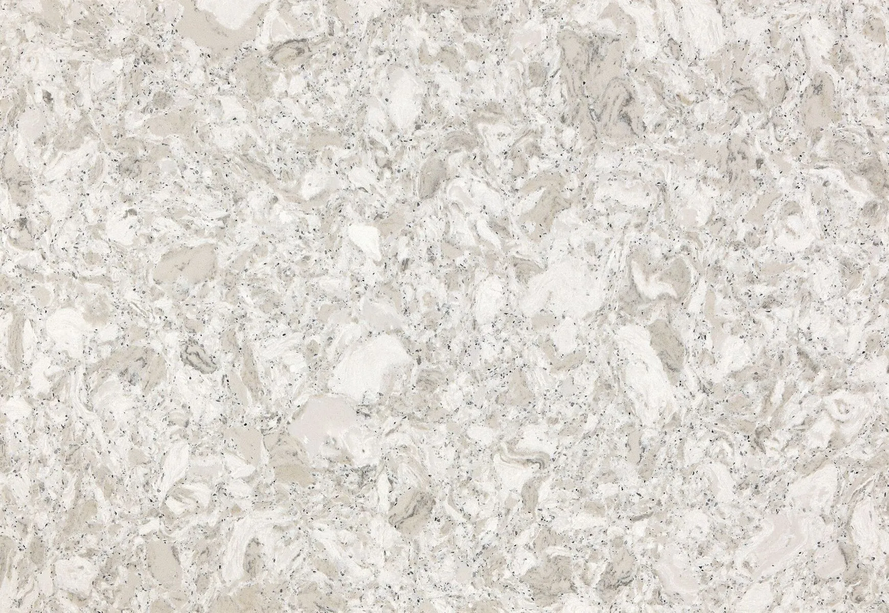 Closeup image of Cambria Sandgate Grey Quartz countertop slab