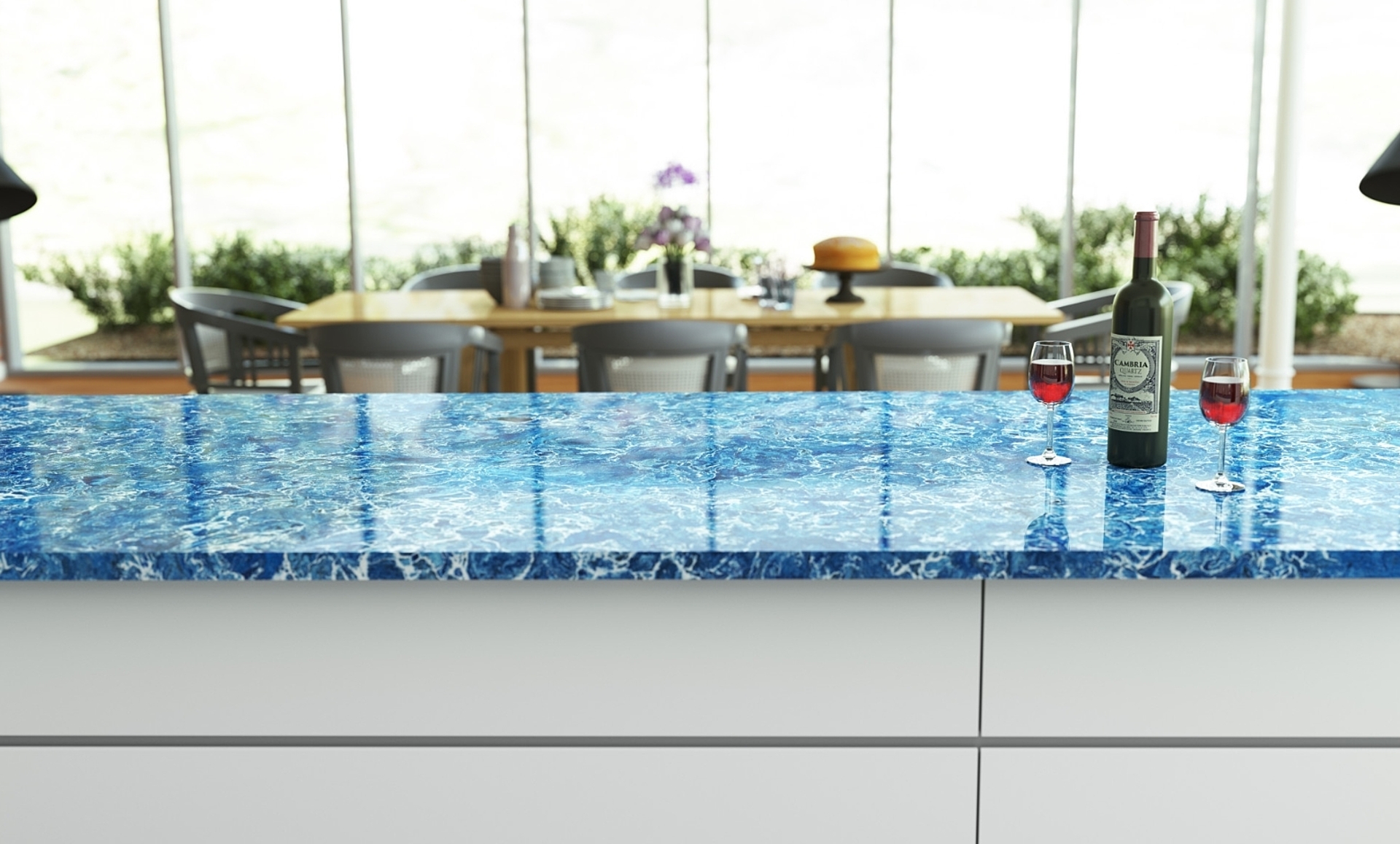 Additional image of Cambria Skye Quartz countertops