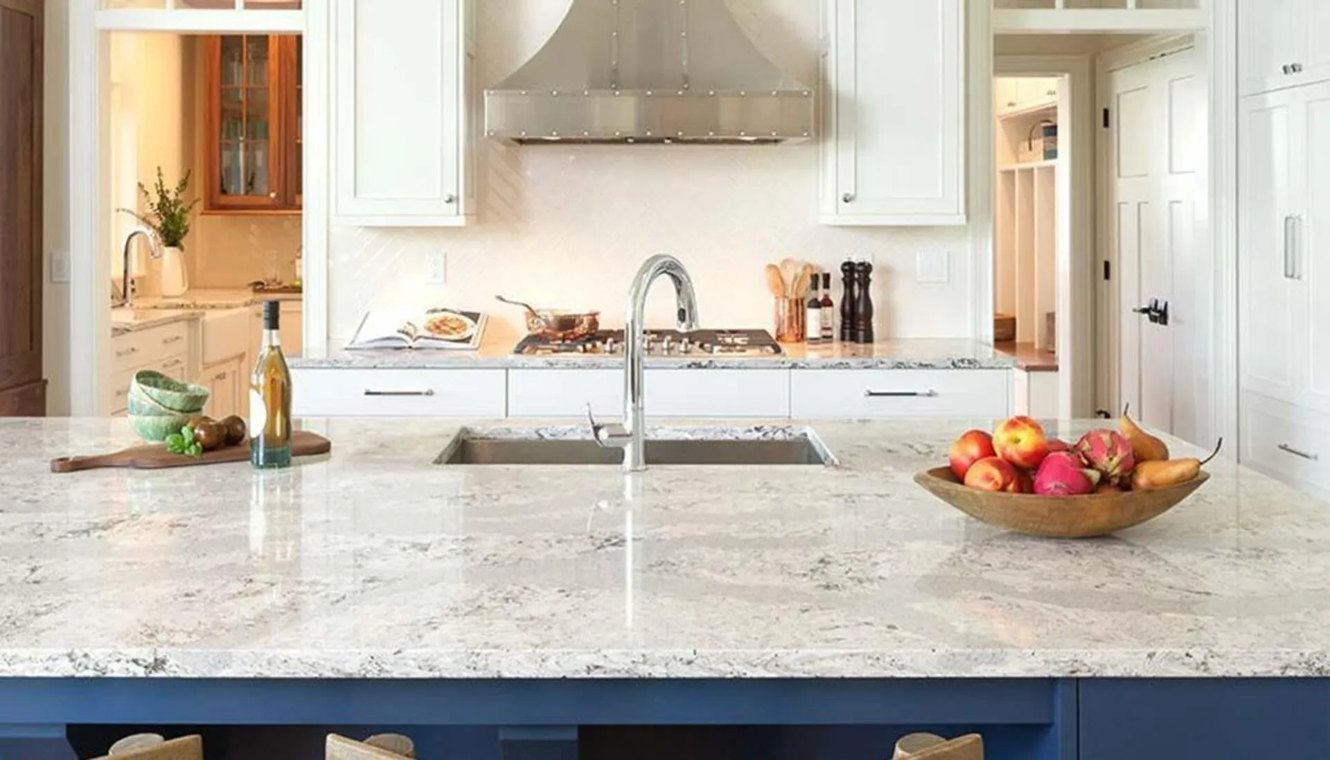 Additional image of Cambria Summerhill White Quartz countertops