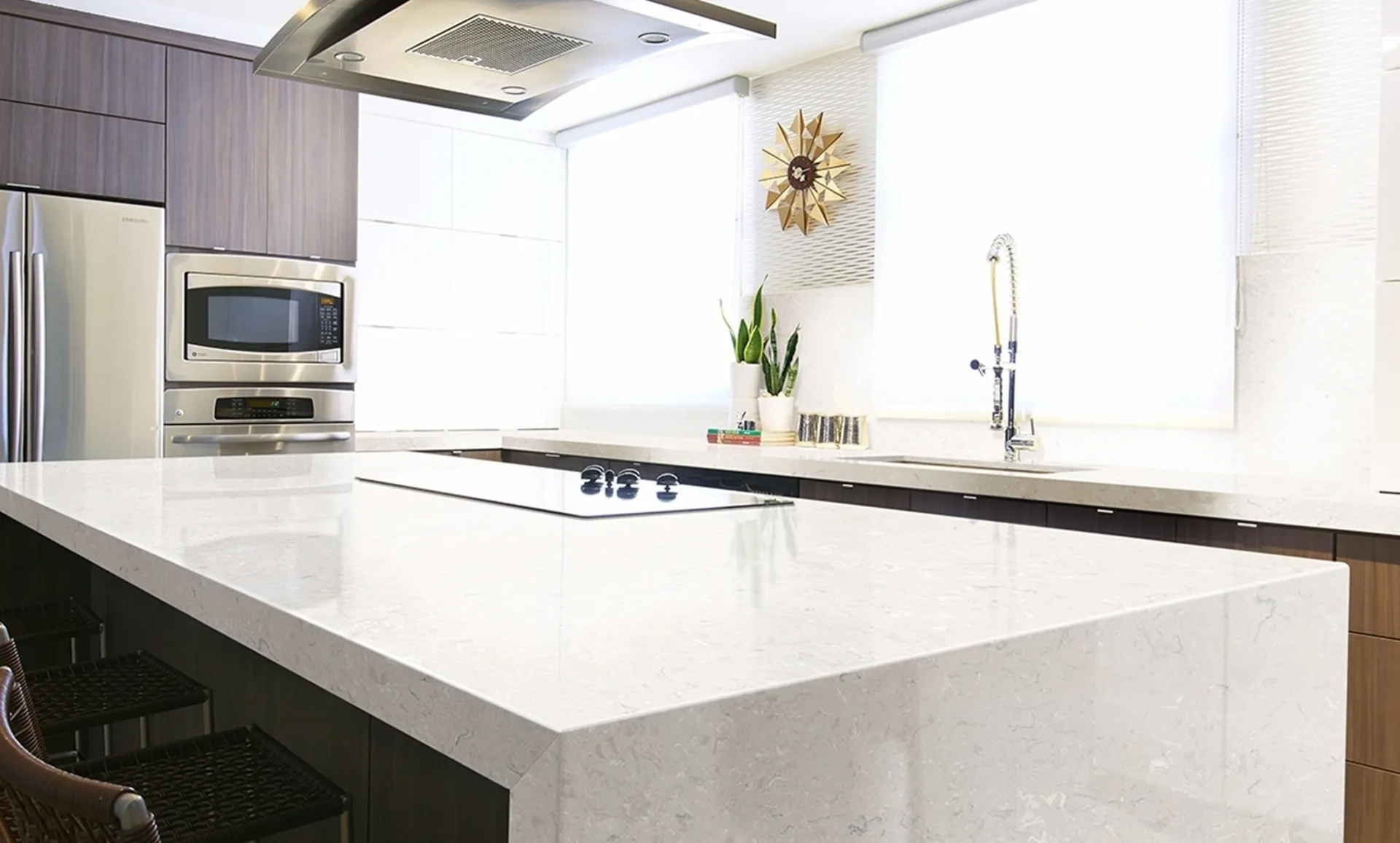Additional image of Cambria Weybourne White Quartz countertops