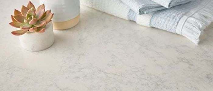 Additional image of Cambria Whitby White Quartz countertops
