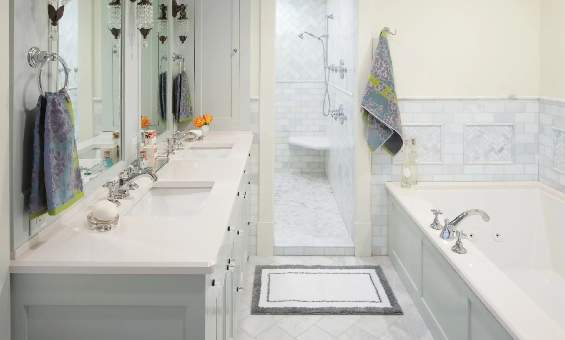 Additional image of Cambria White Cliff Quartz countertops