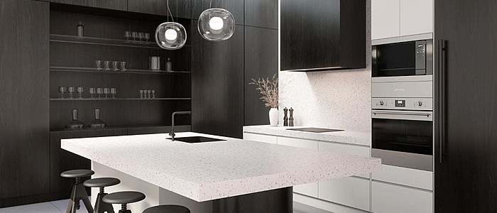 Additional image of Cambria White Plains White Quartz countertops