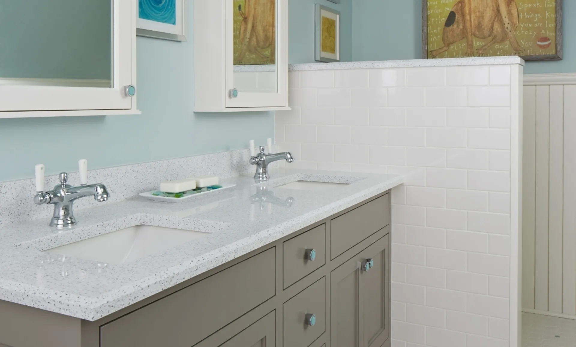 Additional image of Cambria Whitney White Quartz countertops