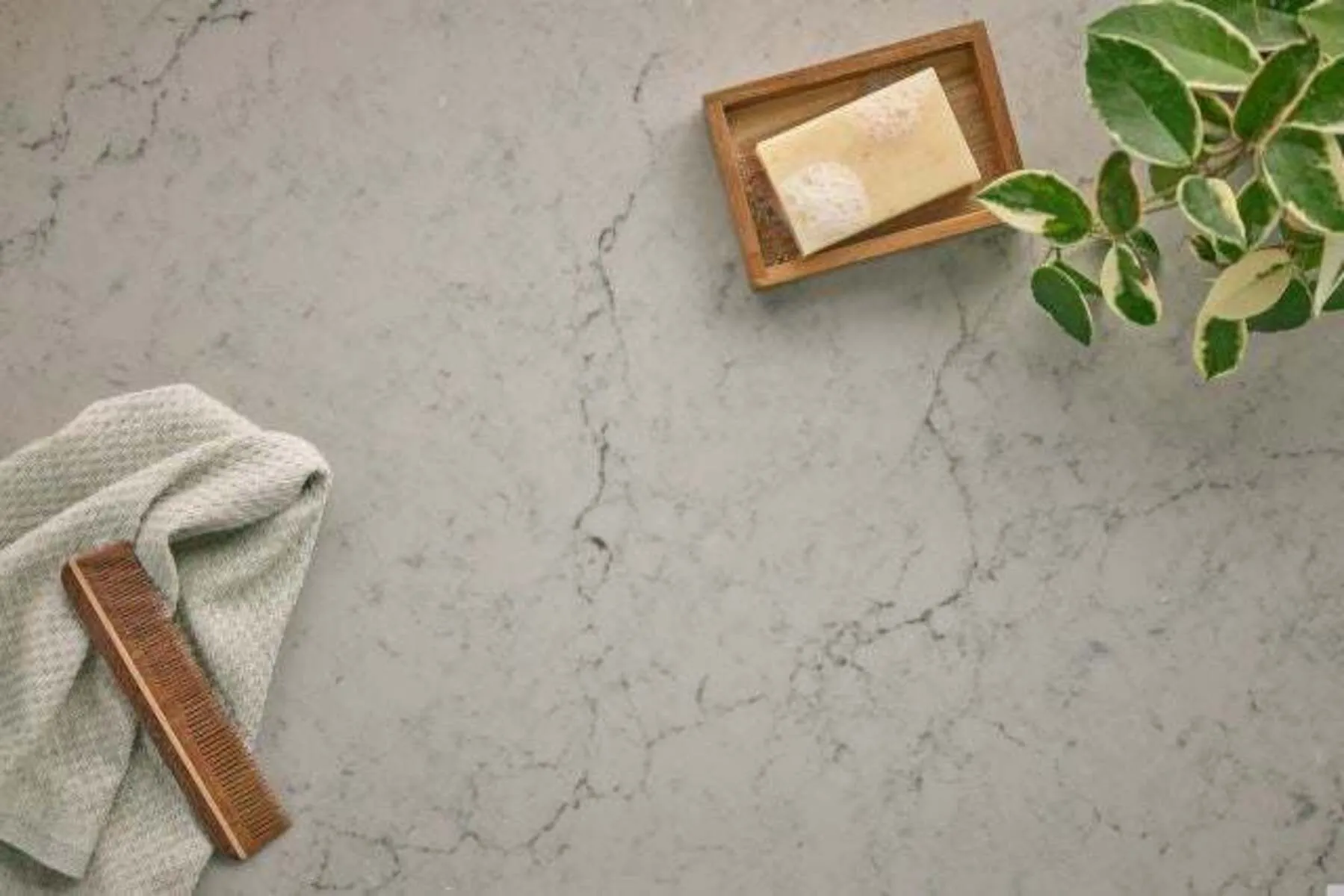 Additional image of Cambria Windrush Grey Quartz countertops