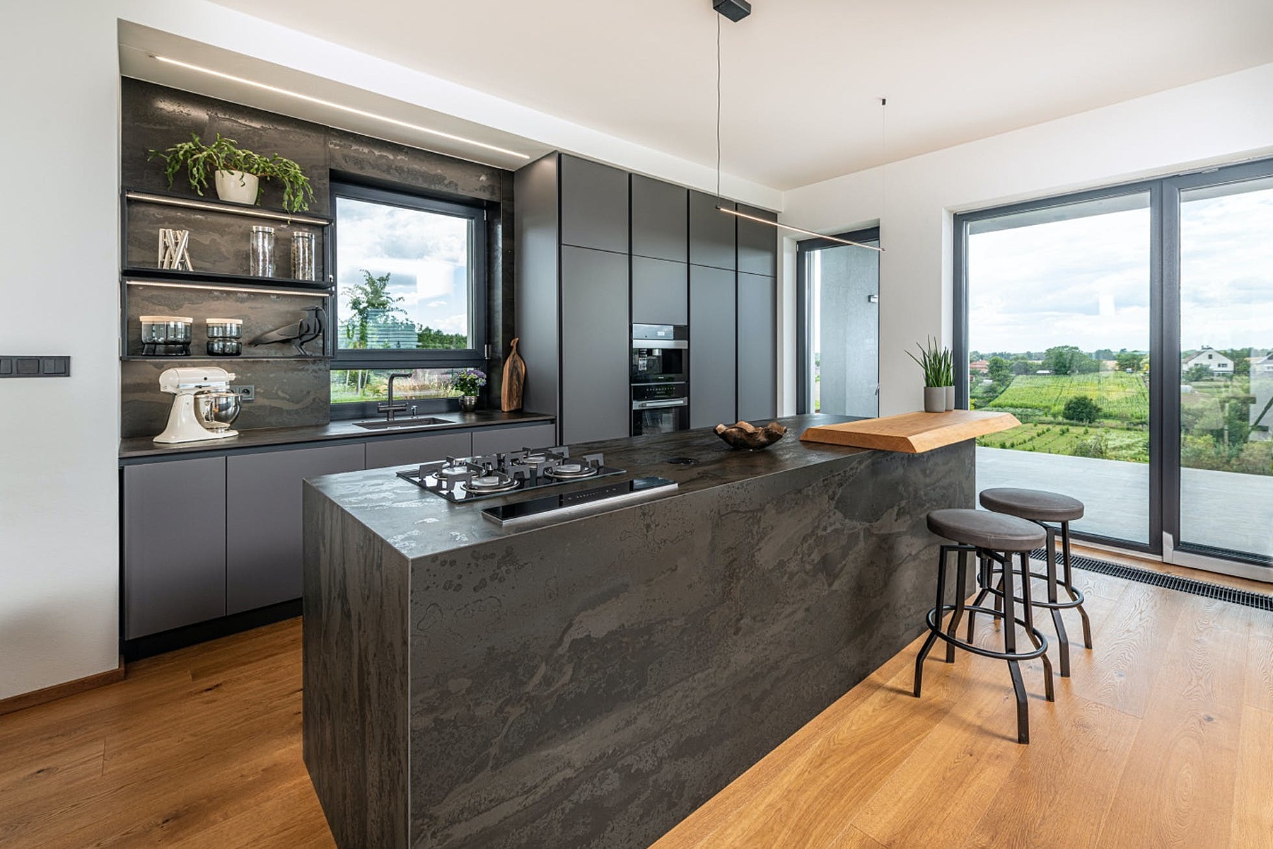Additional image of Dekton Radium Black Sintered countertops