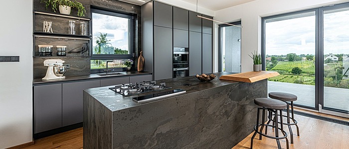 Additional image of Dekton Radium Black Sintered countertops