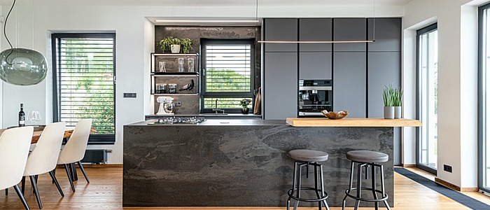 Additional image of Dekton Radium Black Sintered countertops
