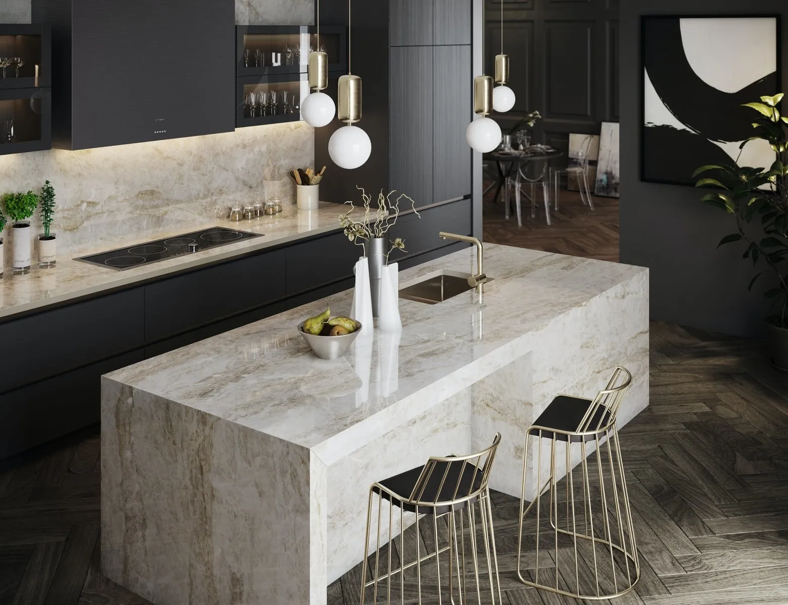 Additional image of Dekton Taga Brown Sintered countertops